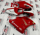 Ducati 916 (1994-1999) Red, White, Black & Gold Pinstripe Fairings at KingsMotorcycleFairings.com