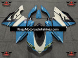 Ducati 959 Panigale Fairings (2015-2016) Light Blue, White, Black at KingsMotorcycleFairings.com 