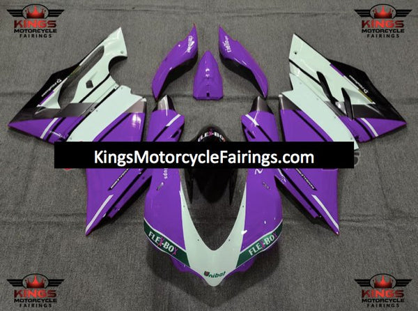 Ducati 959 Panigale Fairings (2015-2016) Purple, White, Black at KingsMotorcycleFairings.com