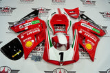 Ducati 996 (1998-2002) Red & White #1 Fairings at KingsMotorcycleFairings.com