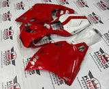 Ducati 996 (1998-2002) Red, White, Gold Pinstripe Fairings at KingsMotorcycleFairings.com