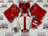 Ducati 996 (1998-2002) Red, White, Gold Pinstripe Fairings at KingsMotorcycleFairings.com