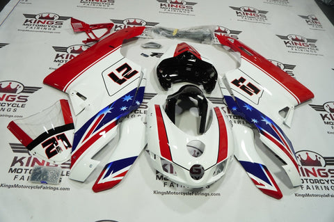 Ducati 999 Fairings (2005-2006) White, Red, Blue, Black #21 at KingsMotorcycleFairings.com