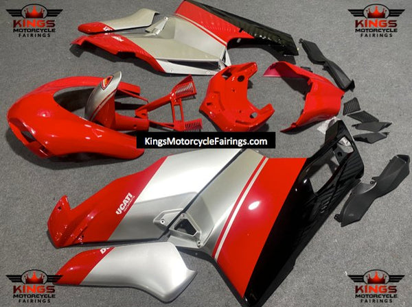 Ducati 999 Race Fairings (2003-2004) Red, Silver, Black at KingsMotorcycleFairings.com