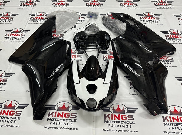 Ducati 999s (2005-2006) Black & White Fairings at KingsMotorcycleFairings.com