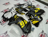 Fairing kit for a Kawasaki Ninja 250R (2008-2013) Matte Black & Yellow #46 at KingsMotorcycleFairings.com