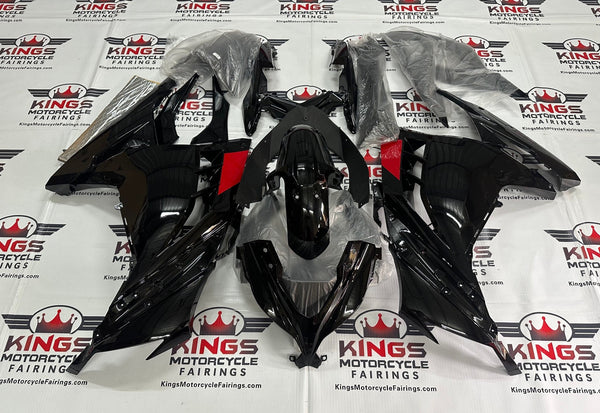 Fairing kit for a Kawasaki Ninja 300 (2013-2017) Black & Red at KingsMotorcycleFairings.com