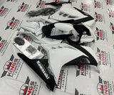 Fairing kit for a Kawasaki Ninja 300 (2013-2017) Black & White at KingsMotorcycleFairings.com