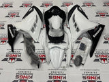 Fairing kit for a Kawasaki Ninja 300 (2013-2017) Black & White at KingsMotorcycleFairings.com