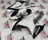 Fairing kit for a Kawasaki Ninja 300 (2013-2017) Black & White at KingsMotorcycleFairings.com