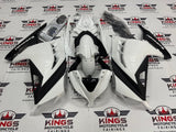 Fairing kit for a Kawasaki Ninja 300 (2013-2017) Black & White at KingsMotorcycleFairings.com