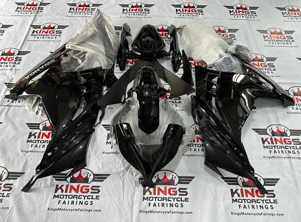 Fairing kit for a Kawasaki Ninja 300 (2013-2017) Black Swanga at KingsMotorcycleFairings.com