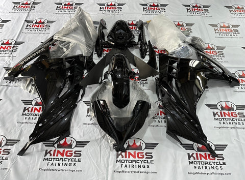 Fairing kit for a Kawasaki Ninja 300 (2013-2017) Black Swanga at KingsMotorcycleFairings.com