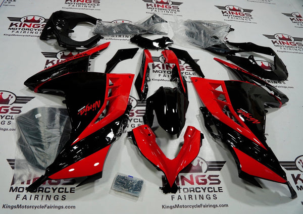 Fairing kit for a Kawasaki Ninja 300 (2013-2017) Red, Black & Matte Black at KingsMotorcycleFairings.com