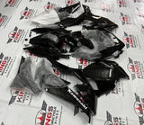 Fairing kit for a Kawasaki Ninja 400 (2018-2023) Black, White at KingsMotorcycleFairings.com