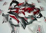 Fairing kit for a Kawasaki Ninja 400 (2018-2023) Gray & Candy Red at KingsMotorcycleFairings.com