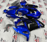 Fairing kit for a Kawasaki Ninja ZX14R (2006-2011) Blue & Black at KingsMotorcycleFairings.com