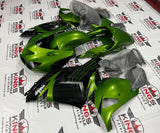 Fairing kit for a Kawasaki Ninja ZX14R (2006-2011) Green, Black, White at KingsMotorcycleFairings.com