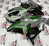 Fairing kit for a Kawasaki Ninja ZX14R (2006-2011) Nardo Gray, Green & Black at KingsMotorcycleFairings.com