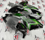 Fairing kit for a Kawasaki Ninja ZX14R (2006-2011) Nardo Gray, Green & Black at KingsMotorcycleFairings.com