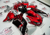 Fairing kit for a Kawasaki Ninja ZX14R (2012-2021) Candy Red & Black at KingsMotorcycleFairings.com