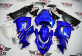 Fairing kit for a Kawasaki ZX10R (2004-2005) Blue & Matte Black at KingsMotorcycleFairings.com 