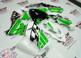 Fairing kit for a Kawasaki ZX10R (2004-2005) White, Green, Black Fairings at KingsMotorcycleFairings.com