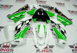 Fairing kit for a Kawasaki ZX10R (2004-2005) White, Green, Black at KingsMotorcycleFairings.com