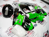 Fairing kit for a Kawasaki ZX12R (2000-2001) Green & Black Monster Energy at KingsMotorcycleFairings.com