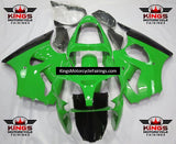 Fairing kit for a Kawasaki ZX6R 636 (2000-2002) Green & Black at KingsMotorcycleFairings.com