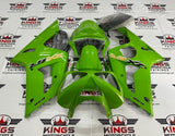 Fairing kit for a Kawasaki ZX6R 636 (2003-2004) Green, Black & Yellow at KingsMotorcycleFairings.com