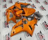 Fairing kit for a Kawasaki ZX6R 636 (2003-2004) Orange, Black & White at KingsMotorcycleFairings.com