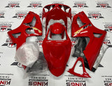 Fairing kit for a Kawasaki ZX6R 636 (2003-2004) Red, Black & Yellow