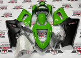 Fairing kit for a Kawasaki ZX6R 636 (2005-2006) Green & Matte Black at KingsMotorcycleFairings.com 