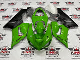 Fairing kit for a Kawasaki ZX6R 636 (2005-2006) Green & Matte Black at KingsMotorcycleFairings.com 