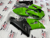 Fairing kit for a Kawasaki ZX6R 636 (2005-2006) Lime Green & Matte Black at KingsMotorcycleFairings.com