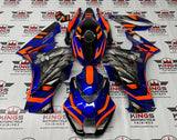 Suzuki GSXR1000 Fairings (2017-2023) Blue, Orange, Black Hi-Tech at KingsMotorcycleFairings.com