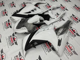 Kawasaki Ninja 300 Fairings (2013-2017) White, Matte Black at KingsMotorcycleFairings.com