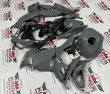 Fairings for Kawasaki Ninja 400 (2018-2023) Dark Nardo Gray, Faux Carbon Fiber at KingsMotorcycleFairings.com