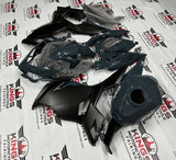 Kawasaki Ninja 400 Fairings (2018-2023) Dark Nardo Gray, Matte Black at KingsMotorcycleFairings.com