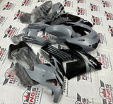 Kawasaki Ninja ZX14R Fairings (2006-2011) Matte Dark Gray, Gloss Black at KingsMotorcycleFairings.com