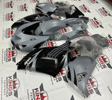 Fairings for Kawasaki Ninja ZX14R (2006-2011) Matte Dark Gray, Gloss Black at KingsMotorcycleFairings.com