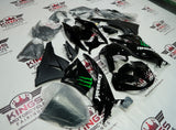 Fairings for Kawasaki Ninja ZX6R 636 (2009-2012) Black, White, Green at KingsMotorcycleFairings.com 