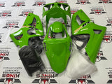 Fairings for Kawasaki ZX6R 636 (2003-2004) Green, Black, Gold at KingsMotorcycleFairings.com