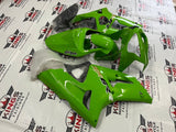 Fairings for Kawasaki ZX6R 636 (2003-2004) Green, Black, Gold at KingsMotorcycleFairings.com