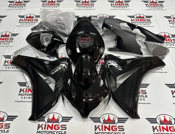 HONDA CBR1000RR (2008-2011) BLACK, CHOME FAIRINGS at KingsMotorcycleFairings.com