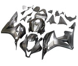 HONDA CBR600RR Fairings (2007-2008) Matte Gunmetal Gray, Black at KingsMotorcycleFairings.com