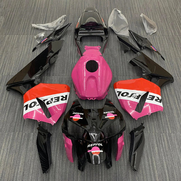 HONDA CBR600RR Fairings (2005-2006) Black, Pink, White, Orange Repsol at KingsMotorcycleFairings.com