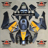 Honda CBR 600 Fairings (2005-2006) Matte Black, Light Orange at KingsMotorcycleFairings.com