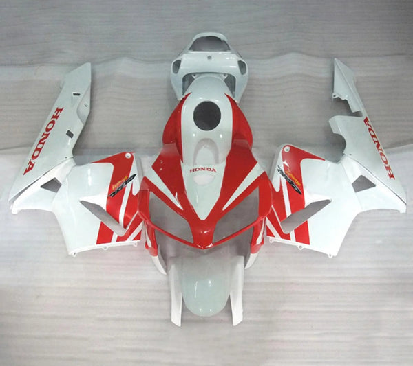 HONDA CBR600RR Fairings (2005-2006) Red, White at KingsMotorcycleFairings.com